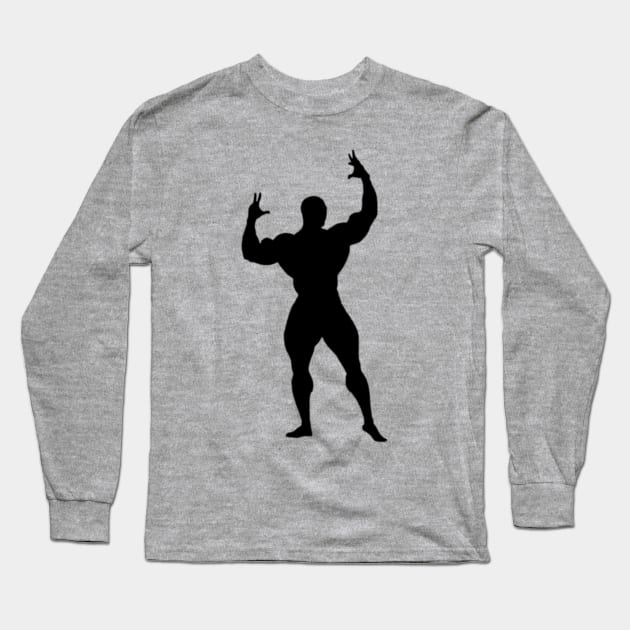 Bodybuilder 1 Long Sleeve T-Shirt by TeMan